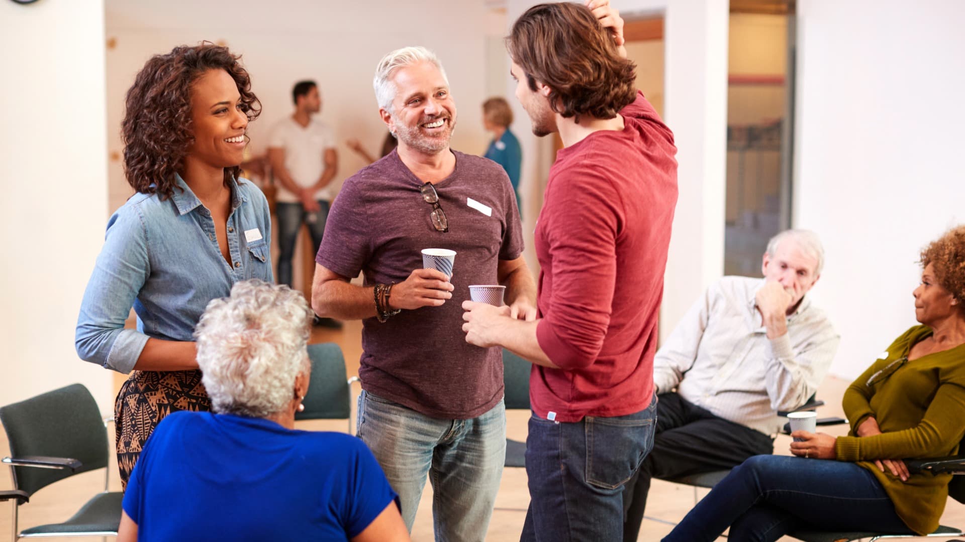 Hairdresser salon environment with wellness station